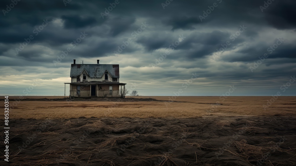 Obraz premium spooky dark house