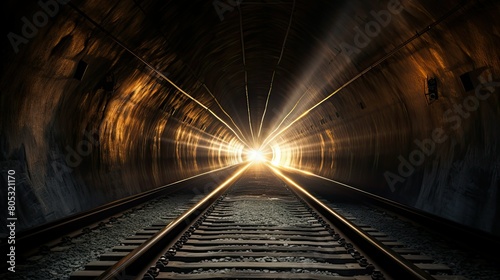 goal light at the end of tunnel photo
