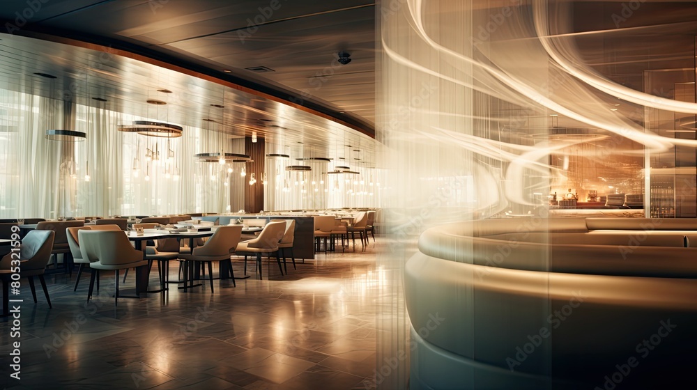 soft blurred commercial interior design