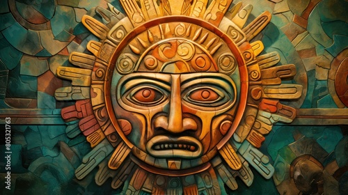 skillful aztec sun god