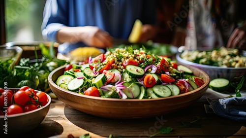 salad vegetable cucumber background