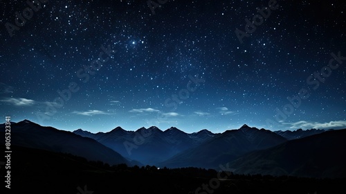 landscape glowing stars