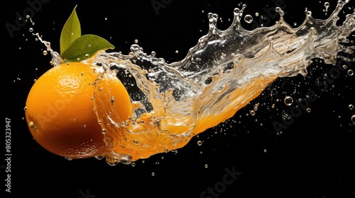 mid flying orange fruit