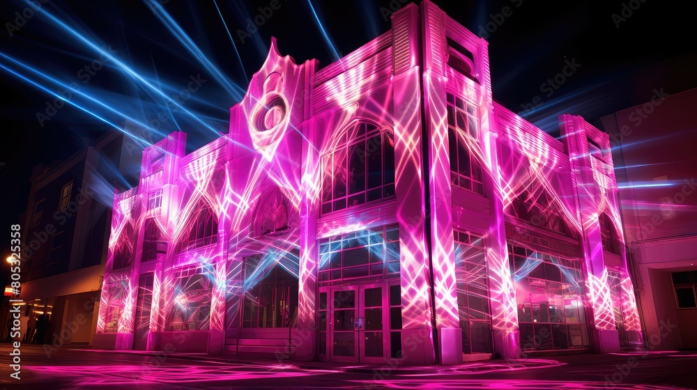 building pink laser