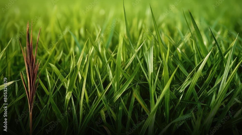 Obraz premium parched brown grass In the second photograph