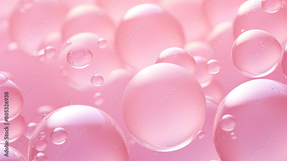 translucent pink bubble background