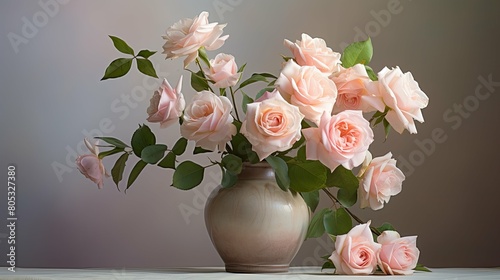 soft pastel roses © vectorwin