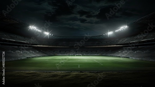 field stadium dark