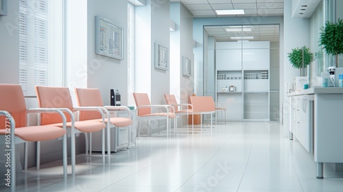 colors blurred medical office interior © vectorwin