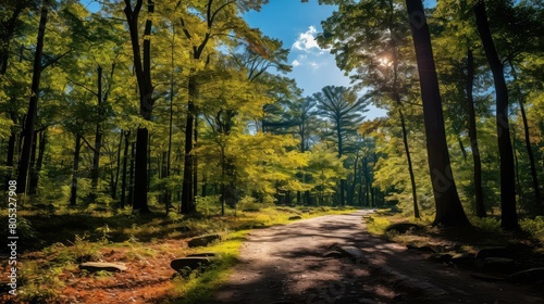 canopy woods blue sky