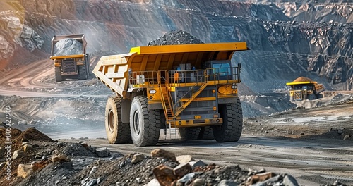 A Big Yellow Truck Enhances Coal Production at an Open Pit Anthracite Mine