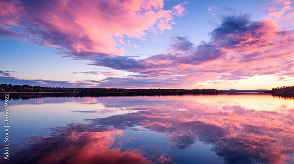 Fototapeta premium serene pink clouds