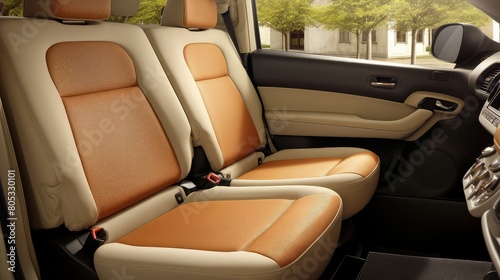 seats interior compartment car © vectorwin