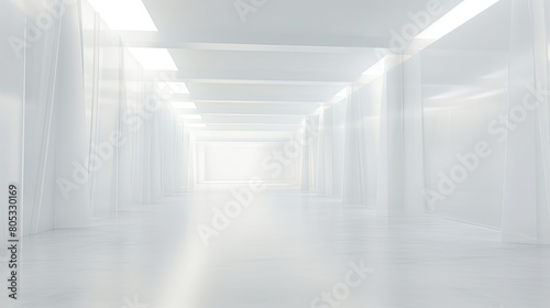soft blurred white interior
