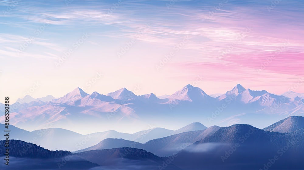 breathtaking pink mountains