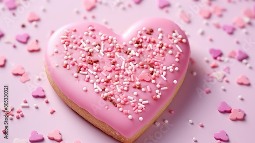 plate pink heart background