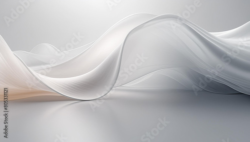large white room and space, organic design, soft shapes, atmospheric light. and materials, for presentations, product design and art