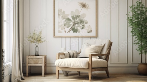 oversized modern vintage interior art frame