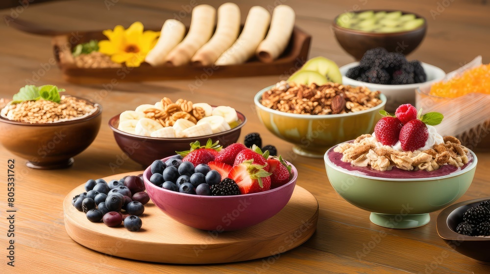 breakfast acai background breakfast acai background