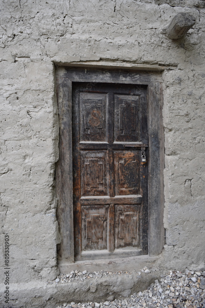 an old unique design door