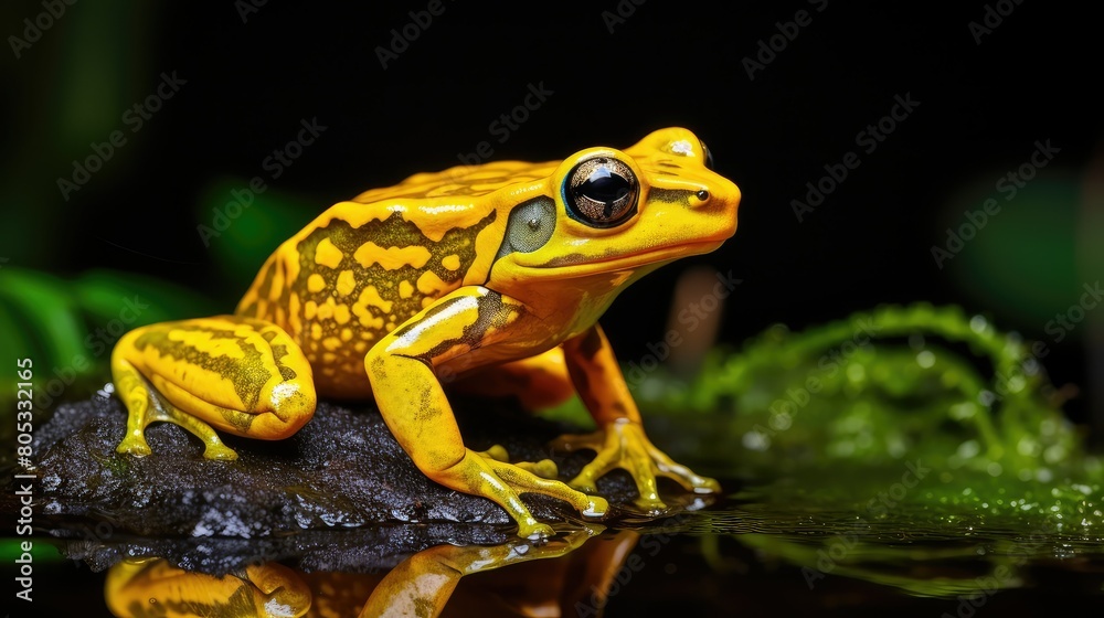 Obraz premium male panamanian golden frog