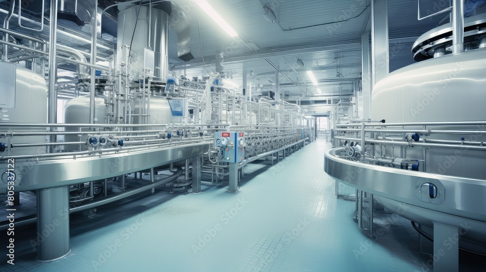 Fototapeta premium parlor organic milk production