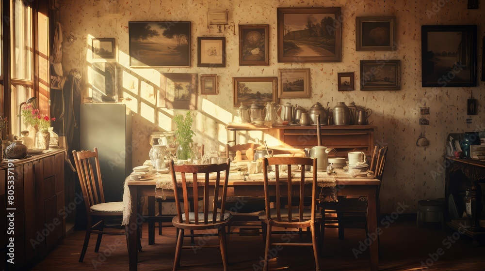 Obraz premium charm blurred room interiors