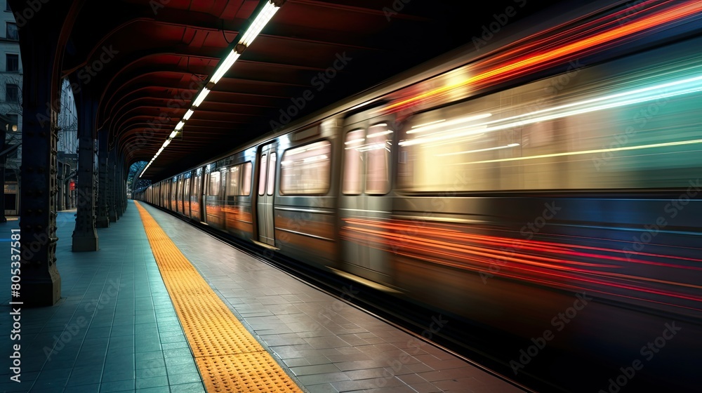 Fototapeta premium movement underground light