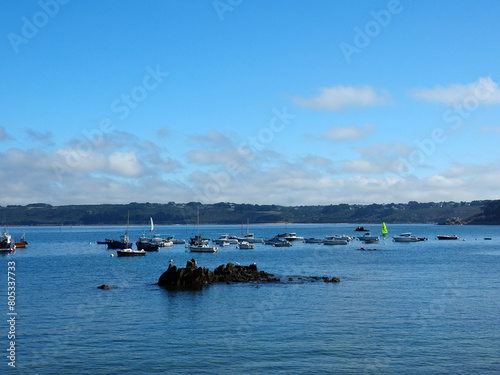 baie, plage et côte rocheuse de Trédrez-Locquémeau
