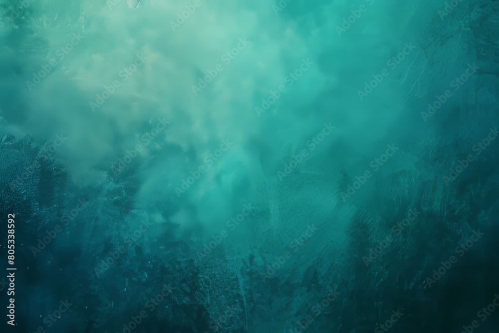 Sea green blue grainy color gradient background glowing noise texture cover header poster design
