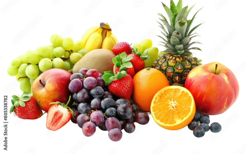 Delicious Fruit isolated on Transparent background.