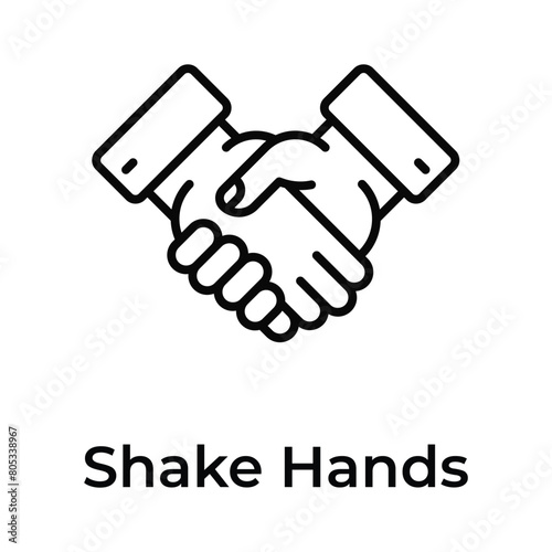 Take a look at this creative icon of handshake, easy to use and download