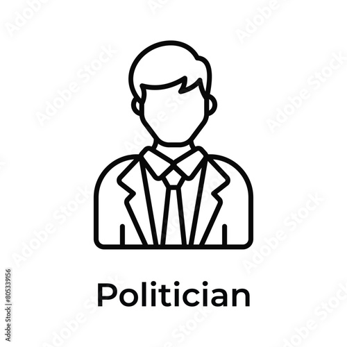 Well designed politician vector design, ready for premium use