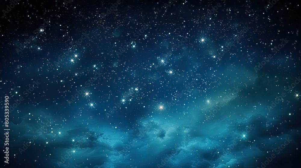 Obraz premium starry blue background graphic