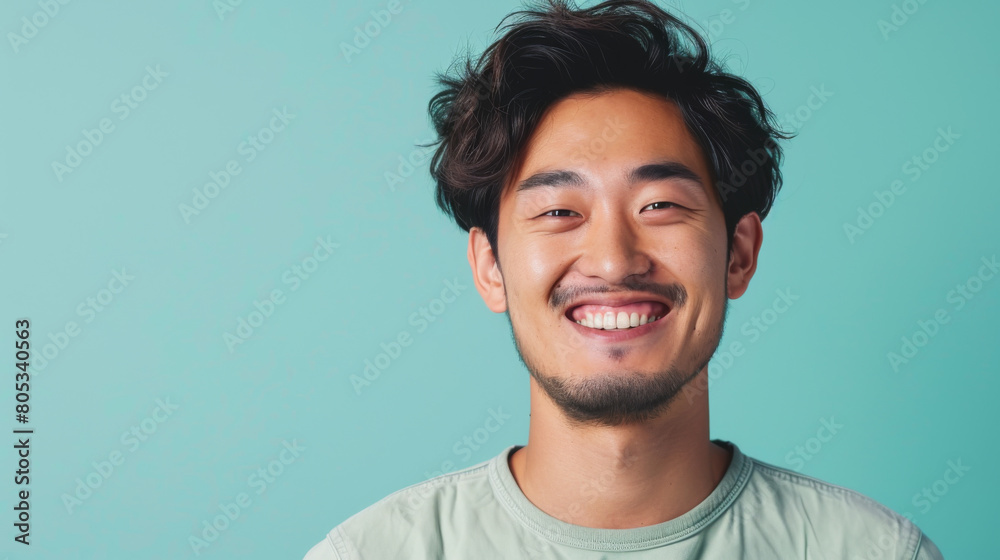 A man with a beard and a smile on his face A man with a beard and a smile on his face