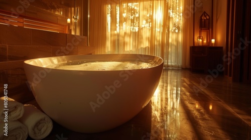 Luxury Bath Relaxation Serene Ambiance