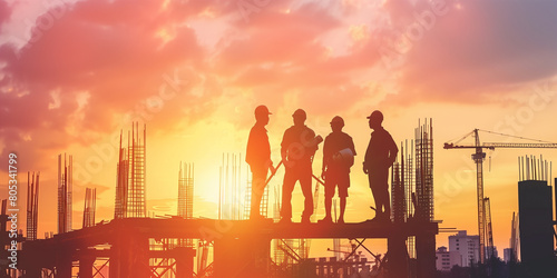 photo of a handsome 30 years old construction worker with yellow helmet and yellow vest clean and new clothes white background atural lighting