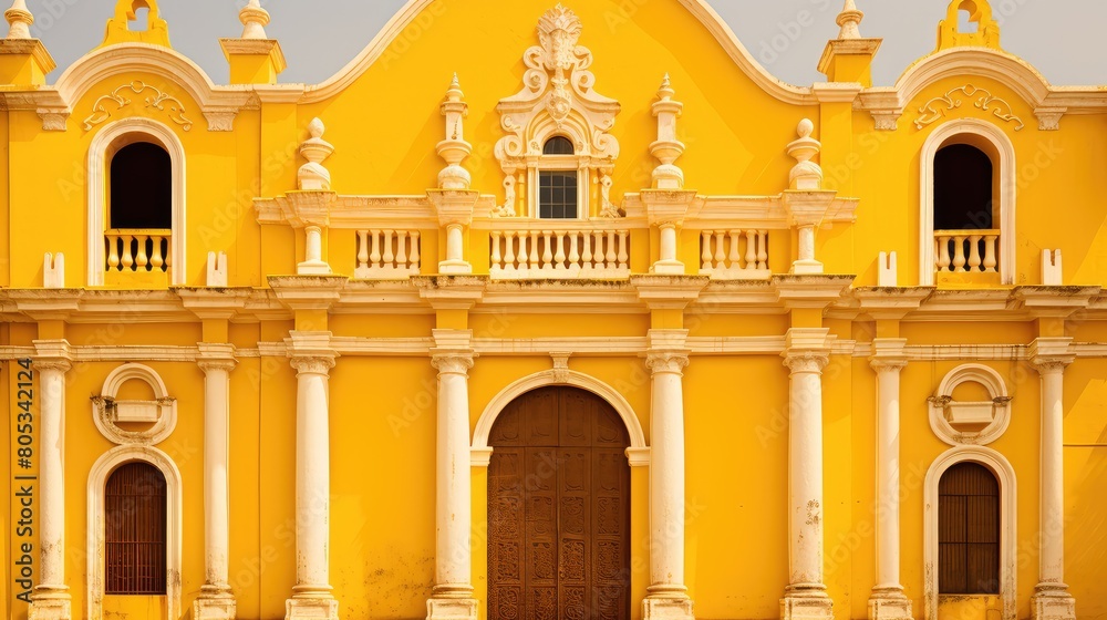 Fototapeta premium colonial yellow latin america