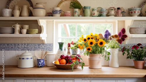 ceramic house interior kitchen counter