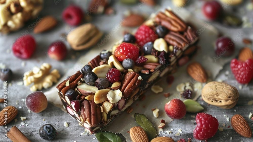 High-energy snacks like nuts, fruits, and granola bars to fuel athletes High-energy snacks like nuts, fruits, and granola bars to fuel athletes