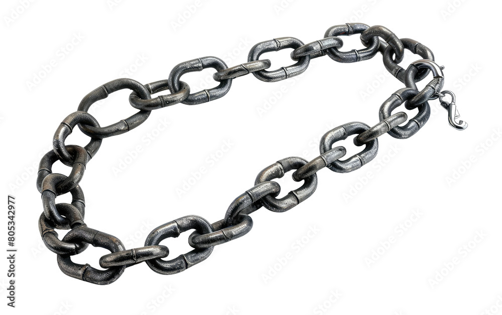 The metal chain isolated on Transparent background.