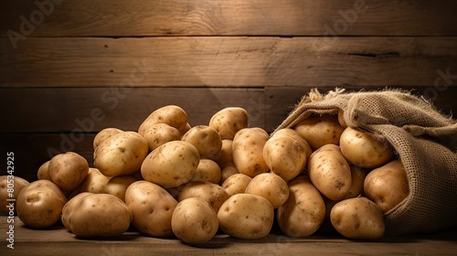 harvest background potato vegetable photo