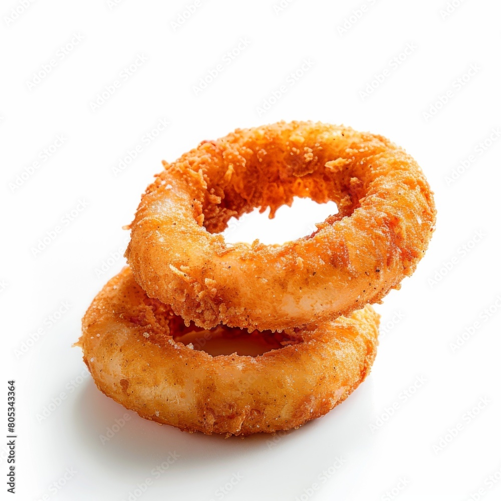 Two doughnuts delicately balanced on top of each other Two doughnuts delicately balanced on top of each other