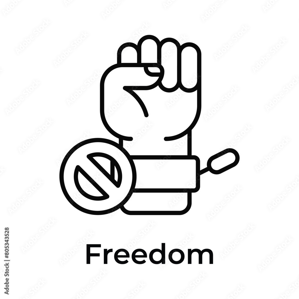 Trendy icon of freedom in editable style, ready to use vector Trendy icon of freedom in editable style, ready to use vector