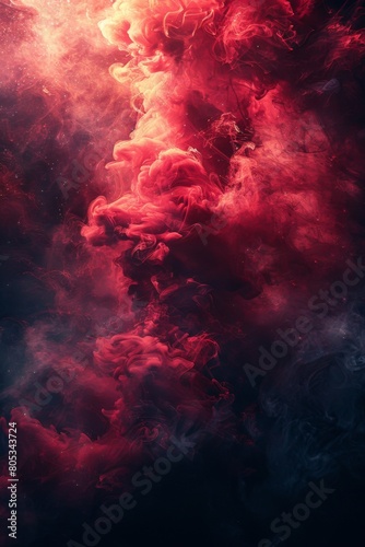 abstract smoke background with red and orange colors