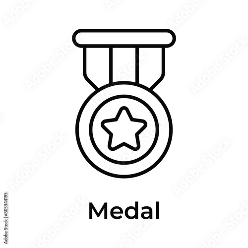 Medal vector design, ready for premium use, editable icon