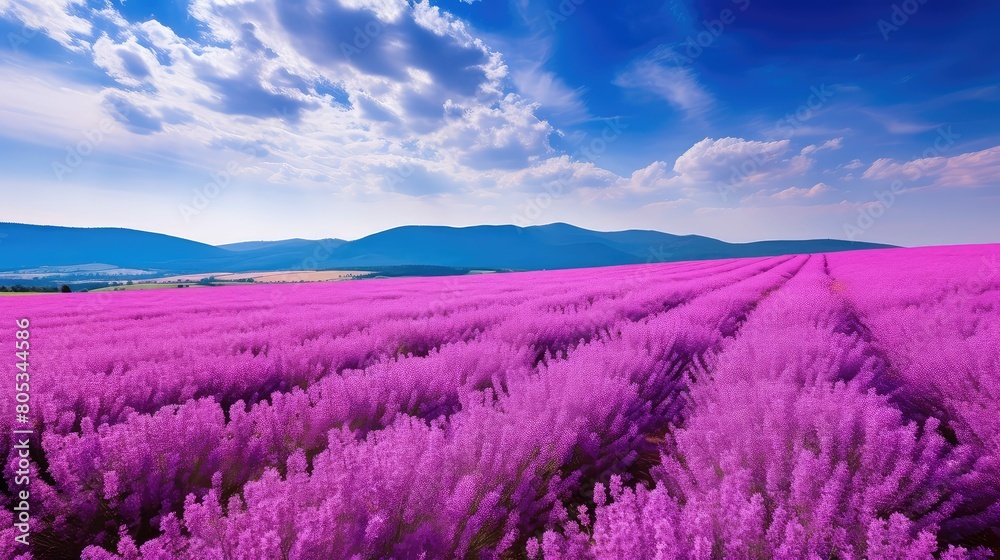 Fototapeta premium lavender purple field