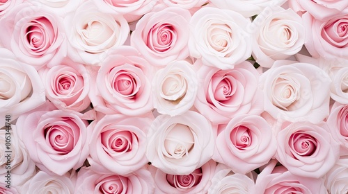 symmetrical pink roses background