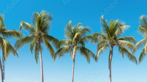 sky palm trees sun © vectorwin