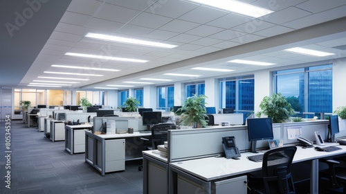 energy modern office lighting